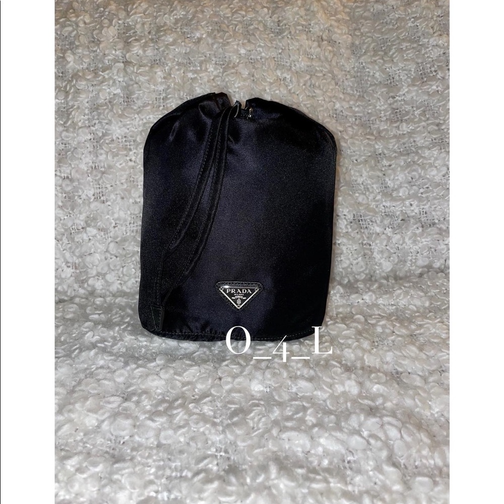 Prada Nylon Drawstring Clutch/wristlet